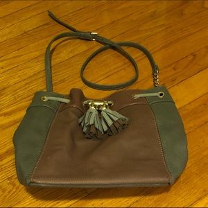 Leather Bucket Crossbody